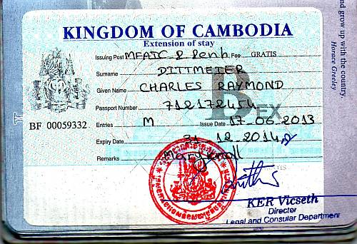 Cambodian visa